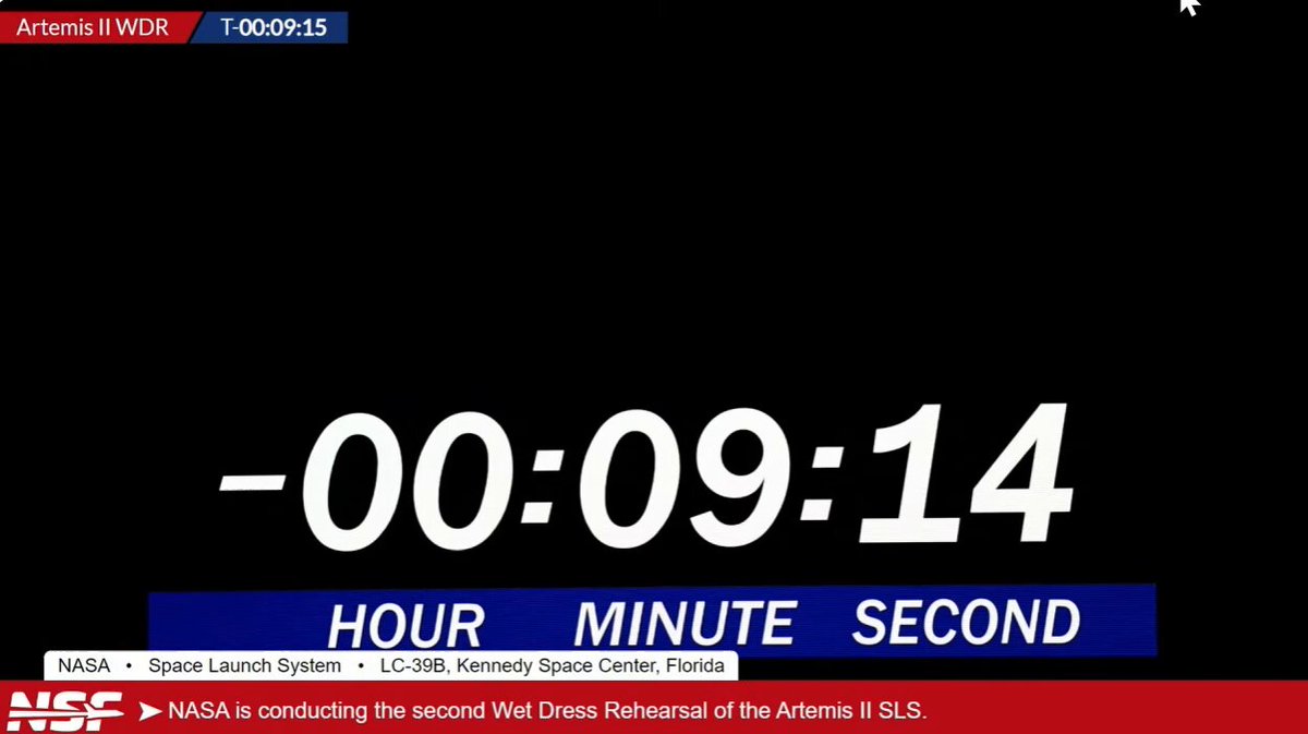 Artemis II WDR Complete ā But March Launch Is Off