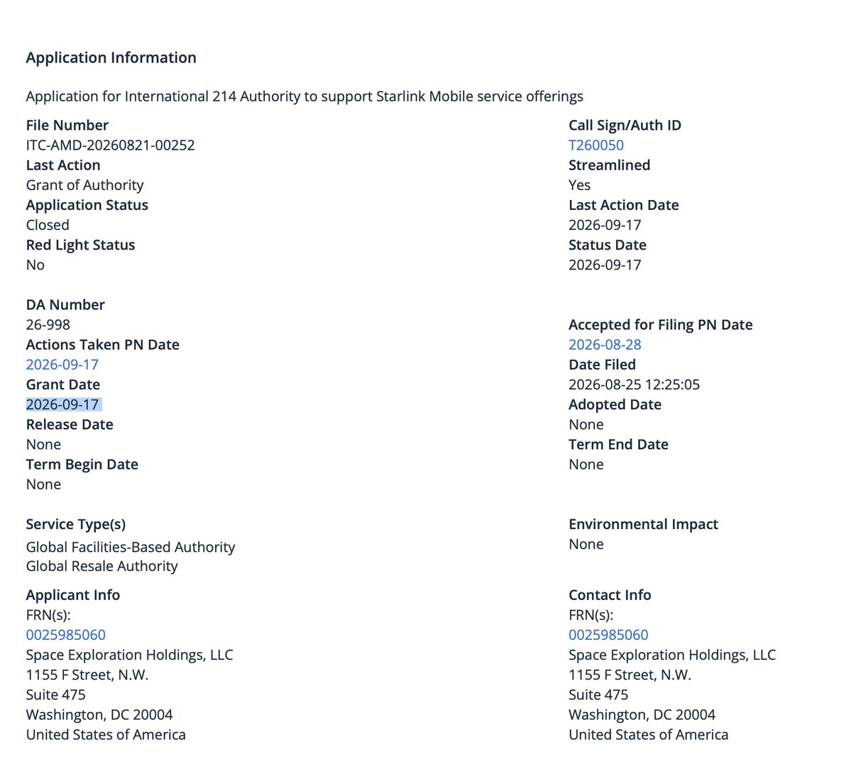 FCC Clears SpaceX to Carry Starlink Mobile Calls Across Borders