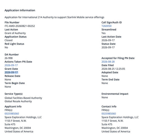 FCC Clears SpaceX to Carry Starlink Mobile Calls Across Borders
