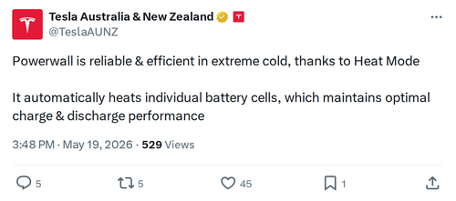 How Tesla Powerwall Heat Mode Works in Extreme Cold