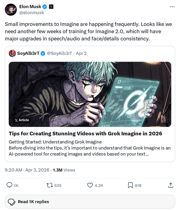 xAI Imagine 2.0: Major Upgrades Coming in Weeks