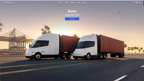 Tesla Semi Gets Dedicated Website and Expanded Service Network