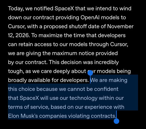 OpenAI Cuts Off Cursor After SpaceX Acquisition — Here's What Happened