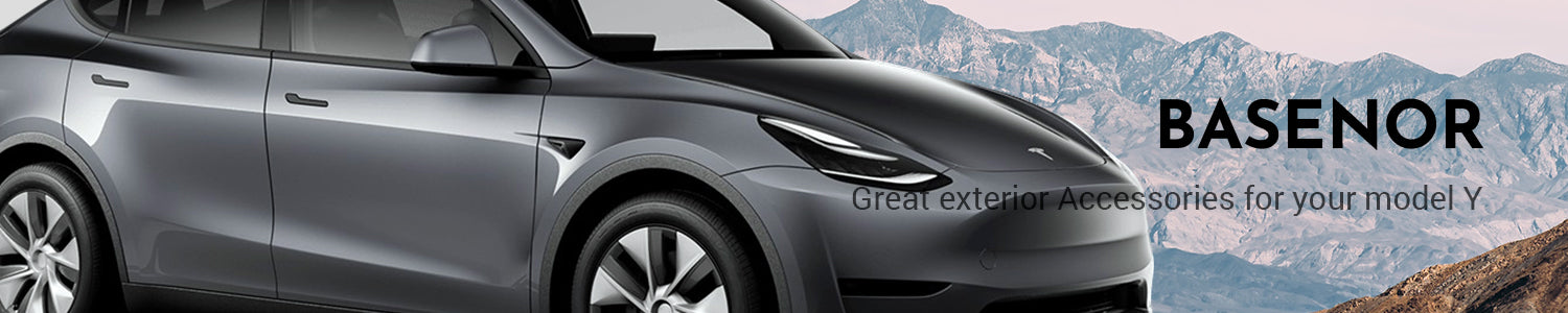 BASENOR Tesla Model Y Housse de protection pour voiture Protection UV tous  temps Accessoires d'extérieur