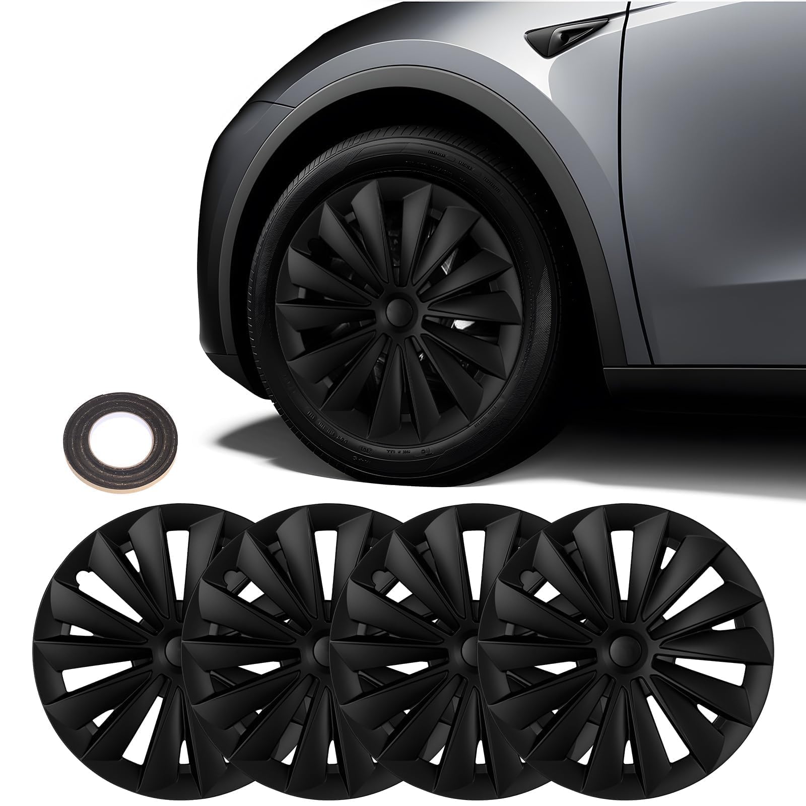 Tesla Model Y Wheel Covers 2020–2024 — 19", 20" & 21" Protection
