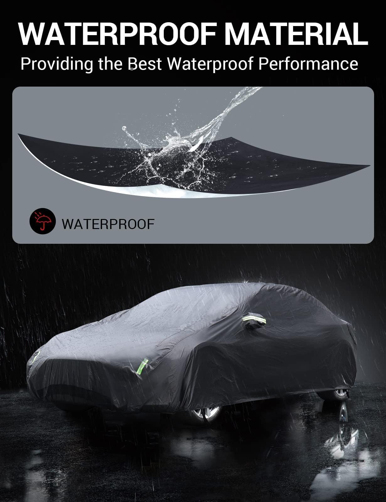 2017-2026 Tesla Model 3 Car Cover - All-Weather Waterproof Charge Port - Image 6