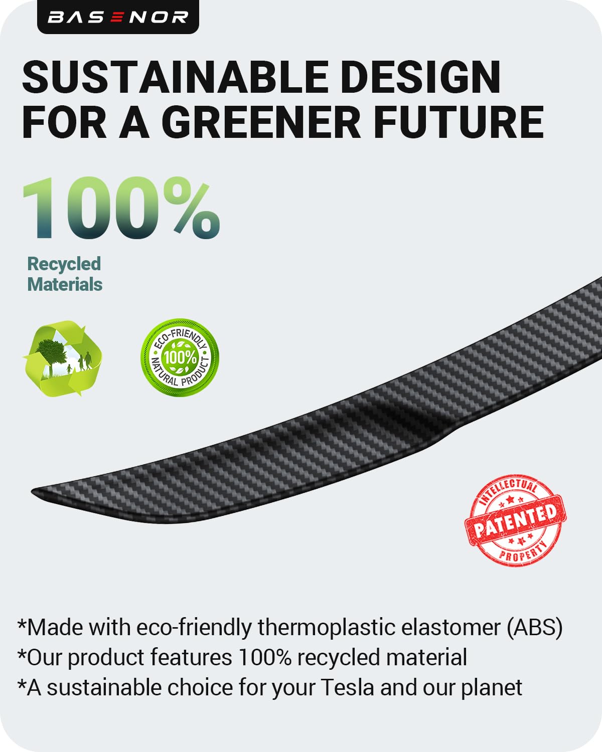 2022-2026 Tesla Model S Performance Spoiler - OEM ABS Carbon Fiber - Image 3