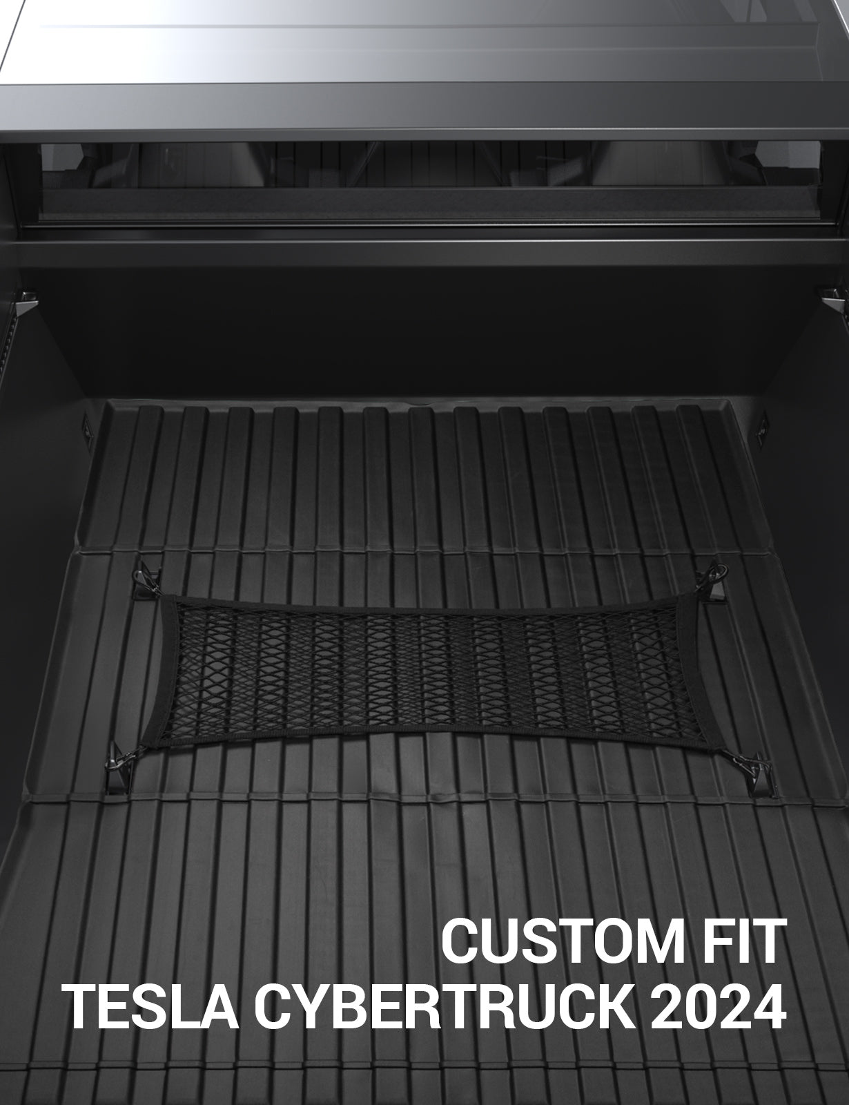 2024-2025 Tesla Cybertruck Trunk Cargo Net - Double Layer Heavy Duty - Image 3