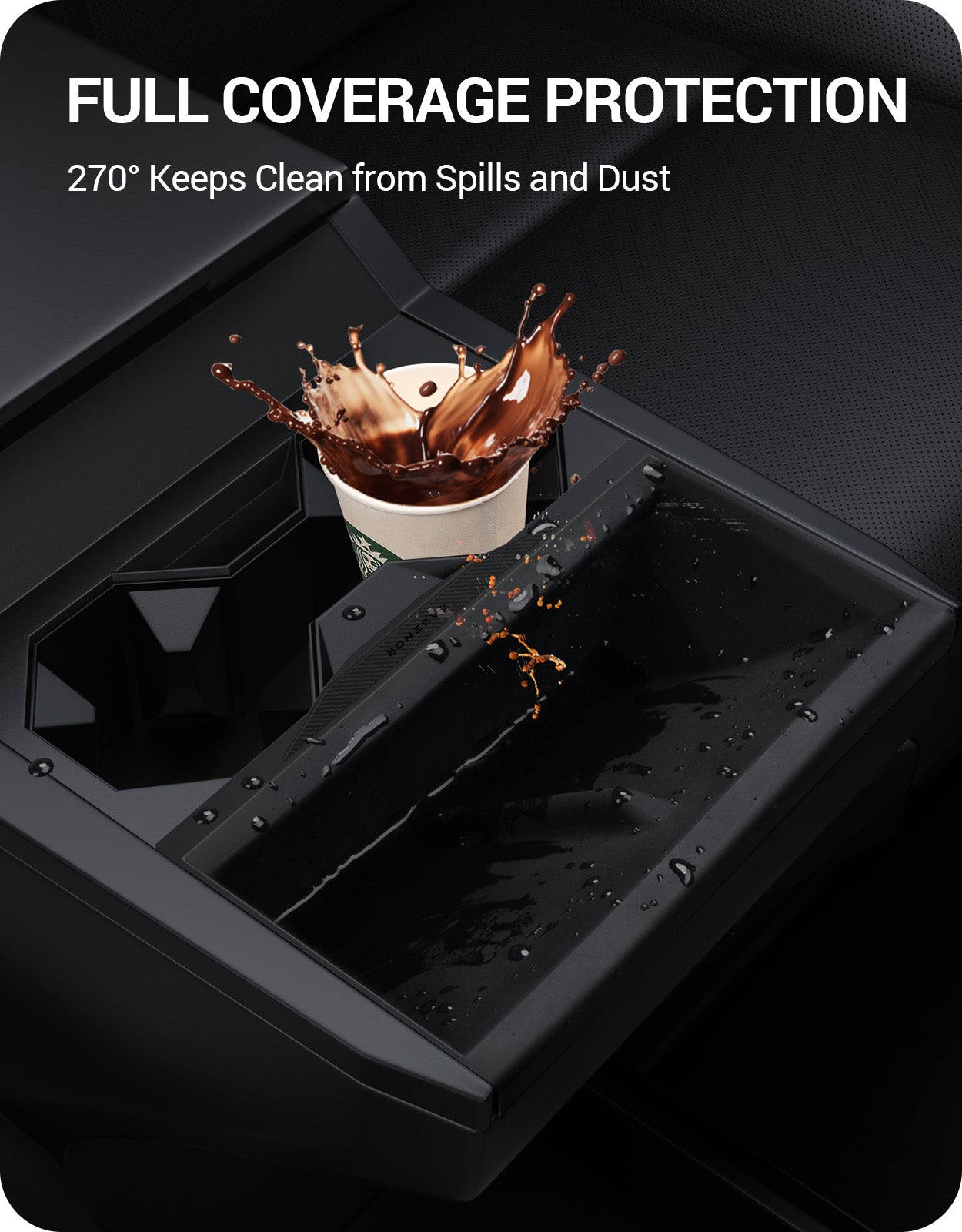 2024-2025 Tesla Cybertruck Wireless Charger Mat - Carbon Fiber Anti-Slip - Image 5