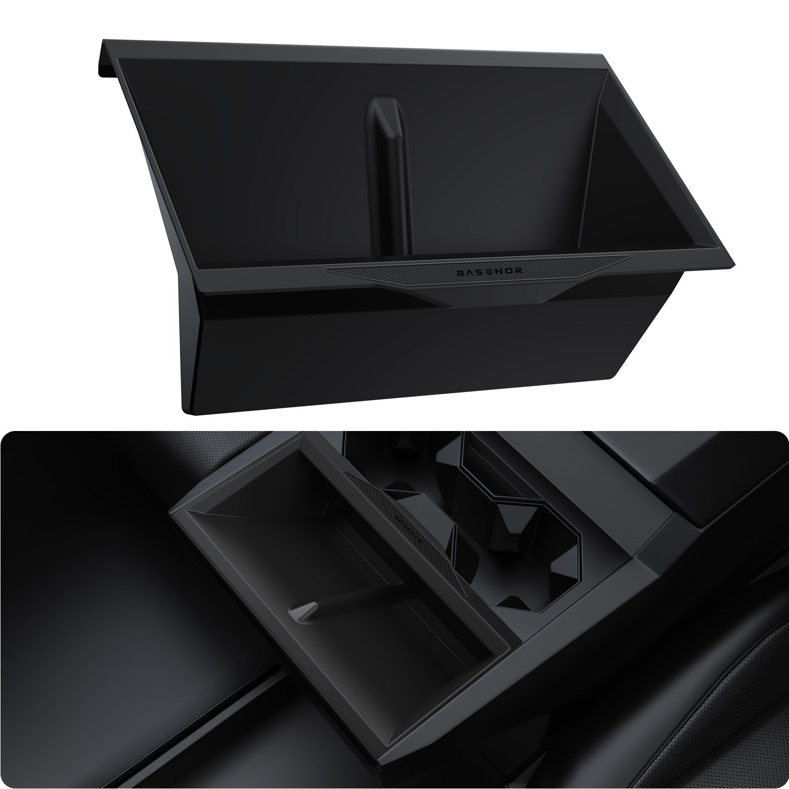 2024-2025 Tesla Cybertruck Wireless Charger Mat - Carbon Fiber Anti-Slip