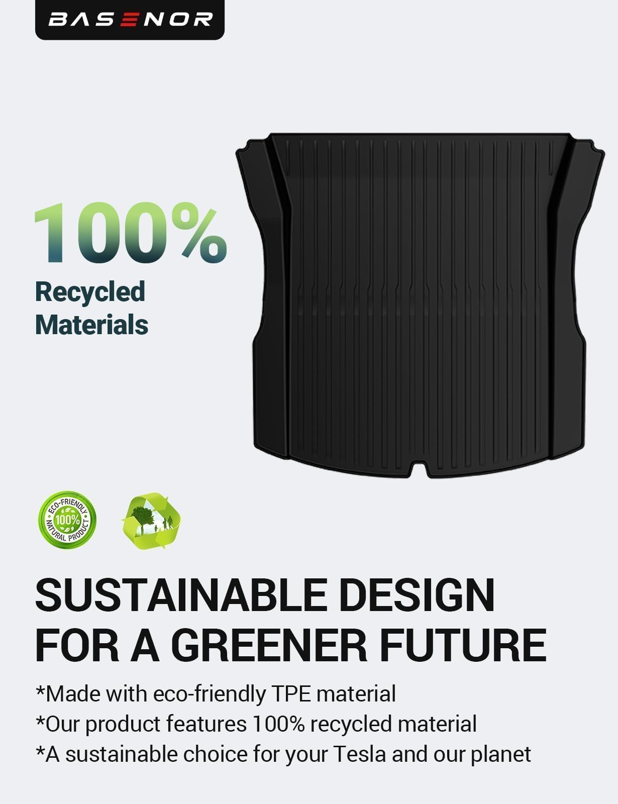 2024-2025 Tesla Model 3 Highland Floor Mats 6PCS - TPE Waterproof Heavy Duty - Image 5