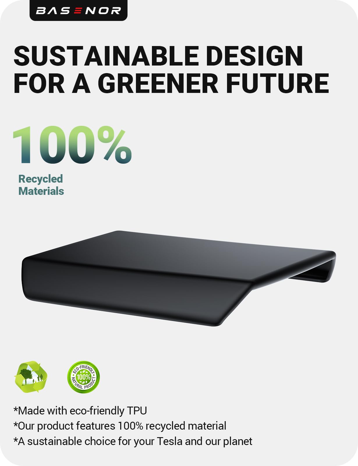 2024-2026 Tesla Cybertruck Armrest Cover - TPU Scratch Resistant Non-Slip - Image 3