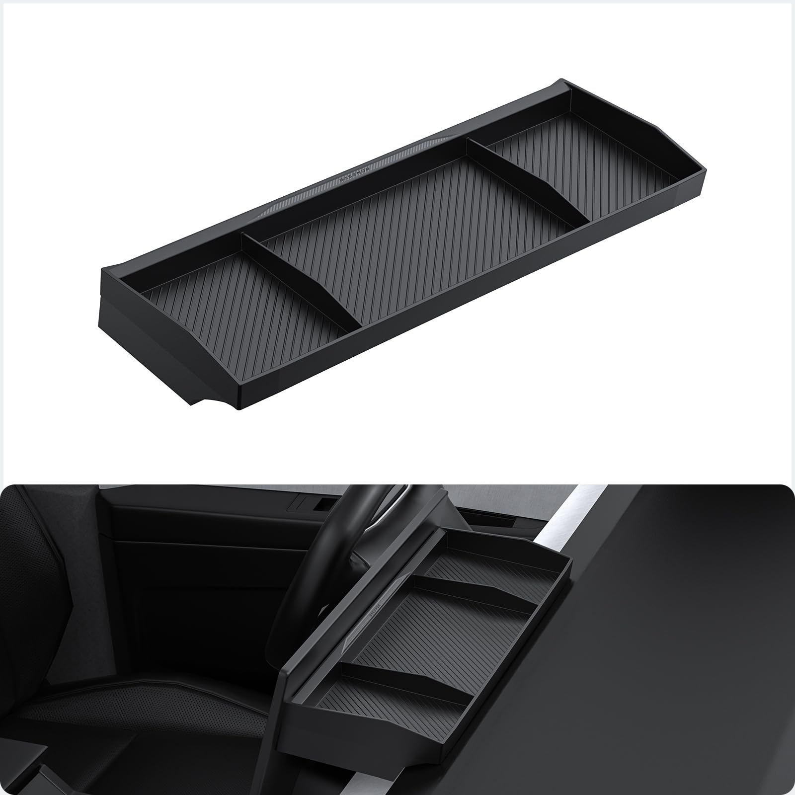 2024-2026 Tesla Cybertruck Behind Screen Storage - Dashboard Hidden Sunglasses Holder