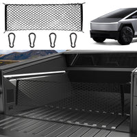 2024-2026 Tesla Cybertruck Trunk Cargo Net - Envelope-Style Metal Hook | BASENOR