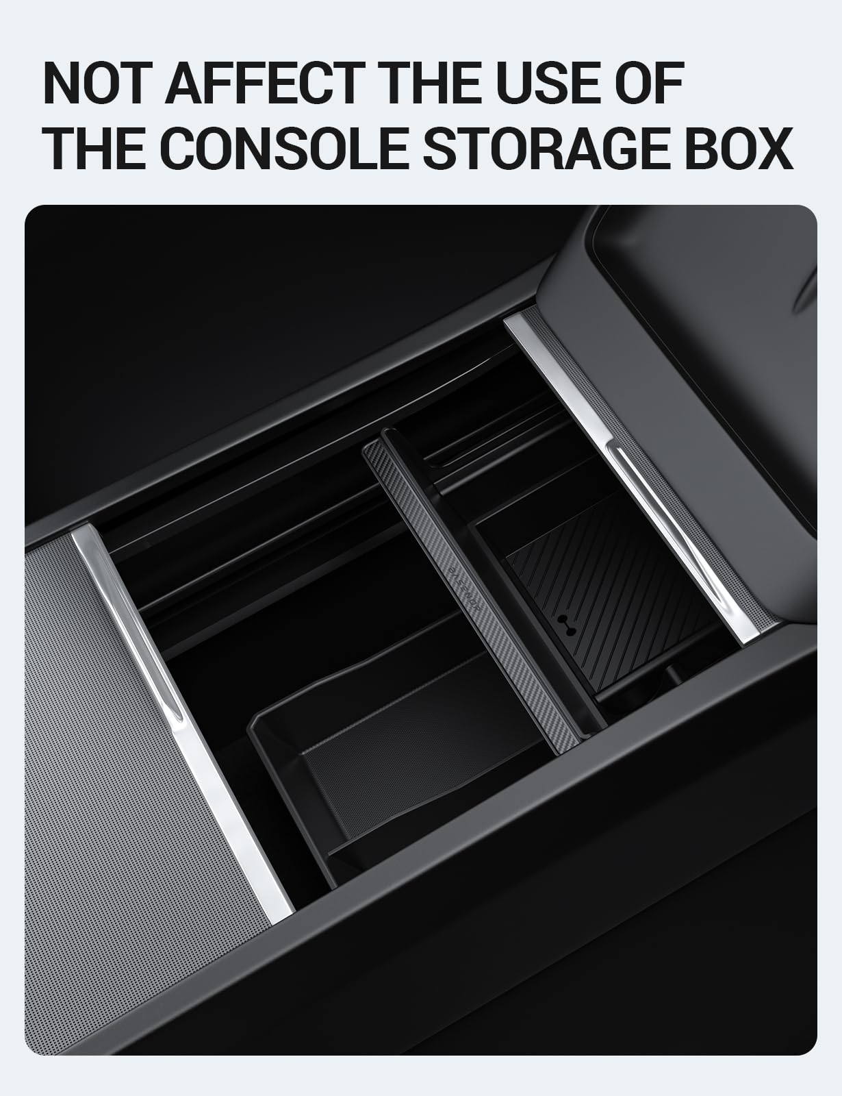 2024-2026 Tesla Model 3 Highland Lower Console Organizer - Bottom Storage - Image 2