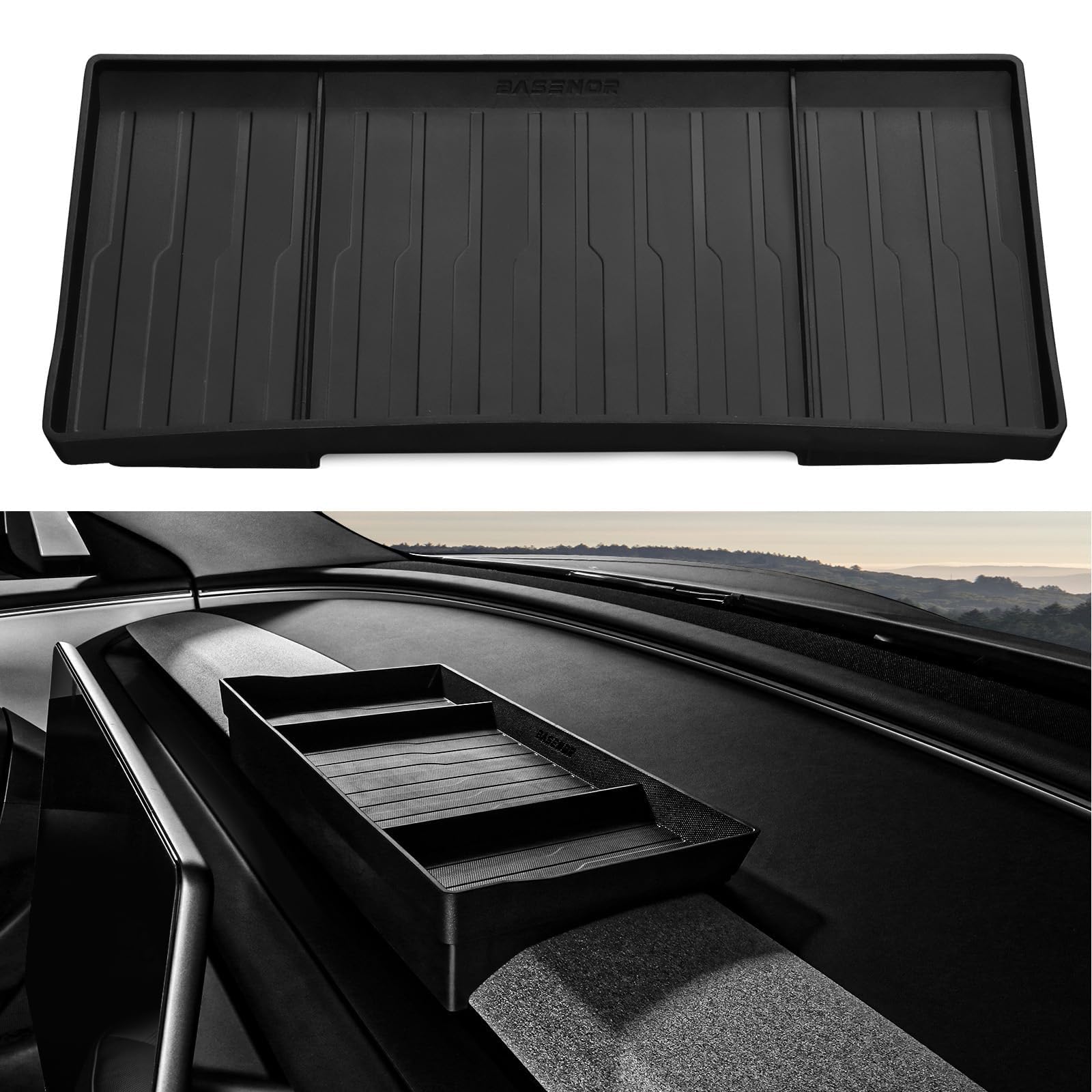 2024-2026 Tesla Model 3 Highland & Model Y Juniper Behind Screen Storage - Dashboard Hidden