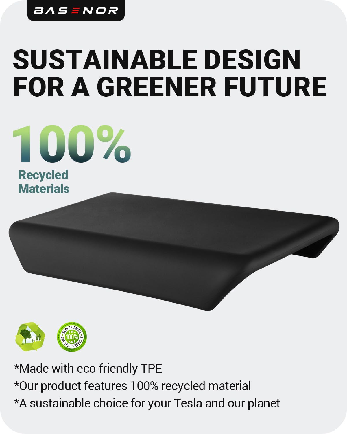 2024-2026 Tesla Model 3 Highland & Model Y Juniper Console Cover - TPU Non-Slip Black - Image 4
