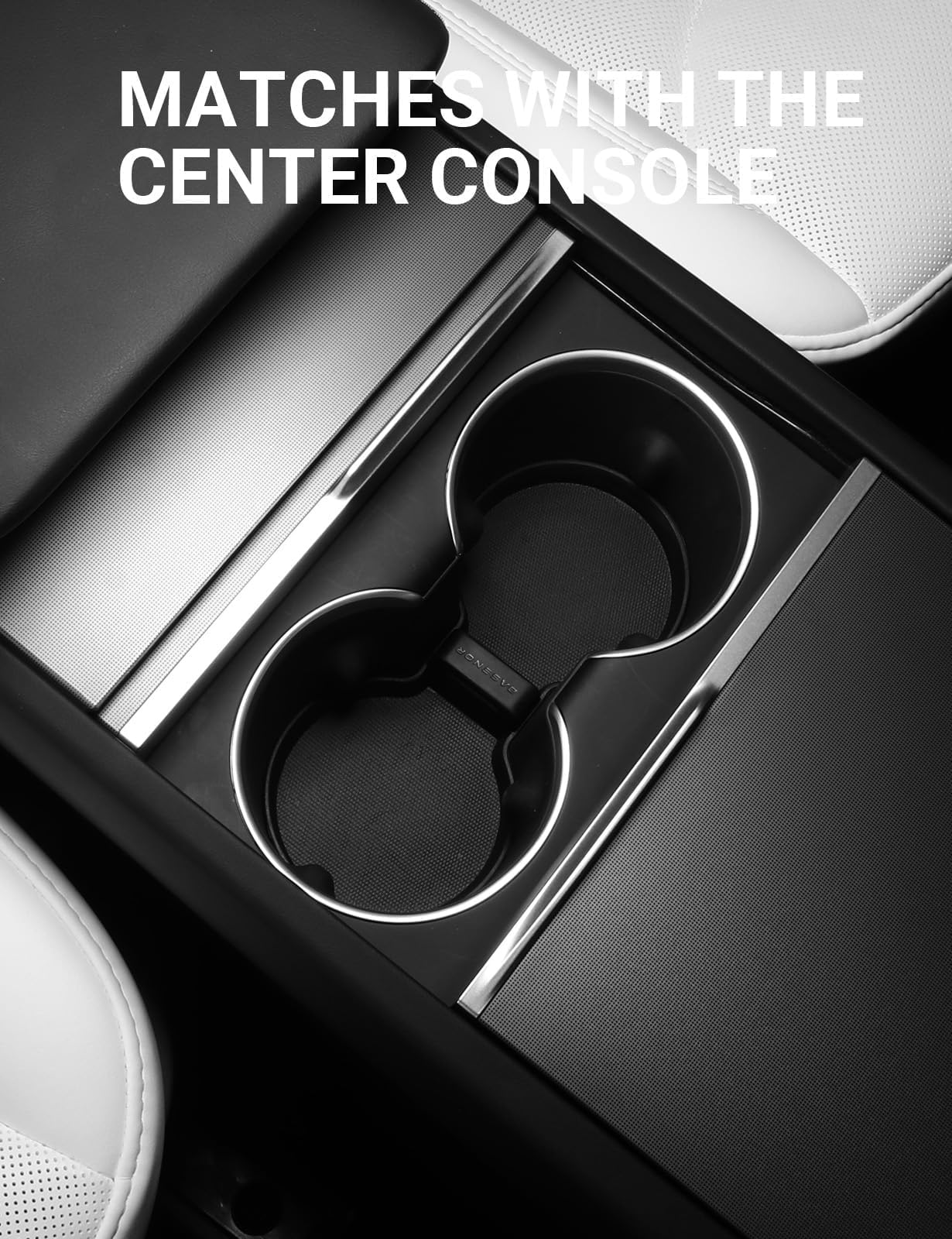 2024-2026 Tesla Model 3 Highland & Model Y Juniper Cup Holder Insert - TPE Non-Slip - Image 2