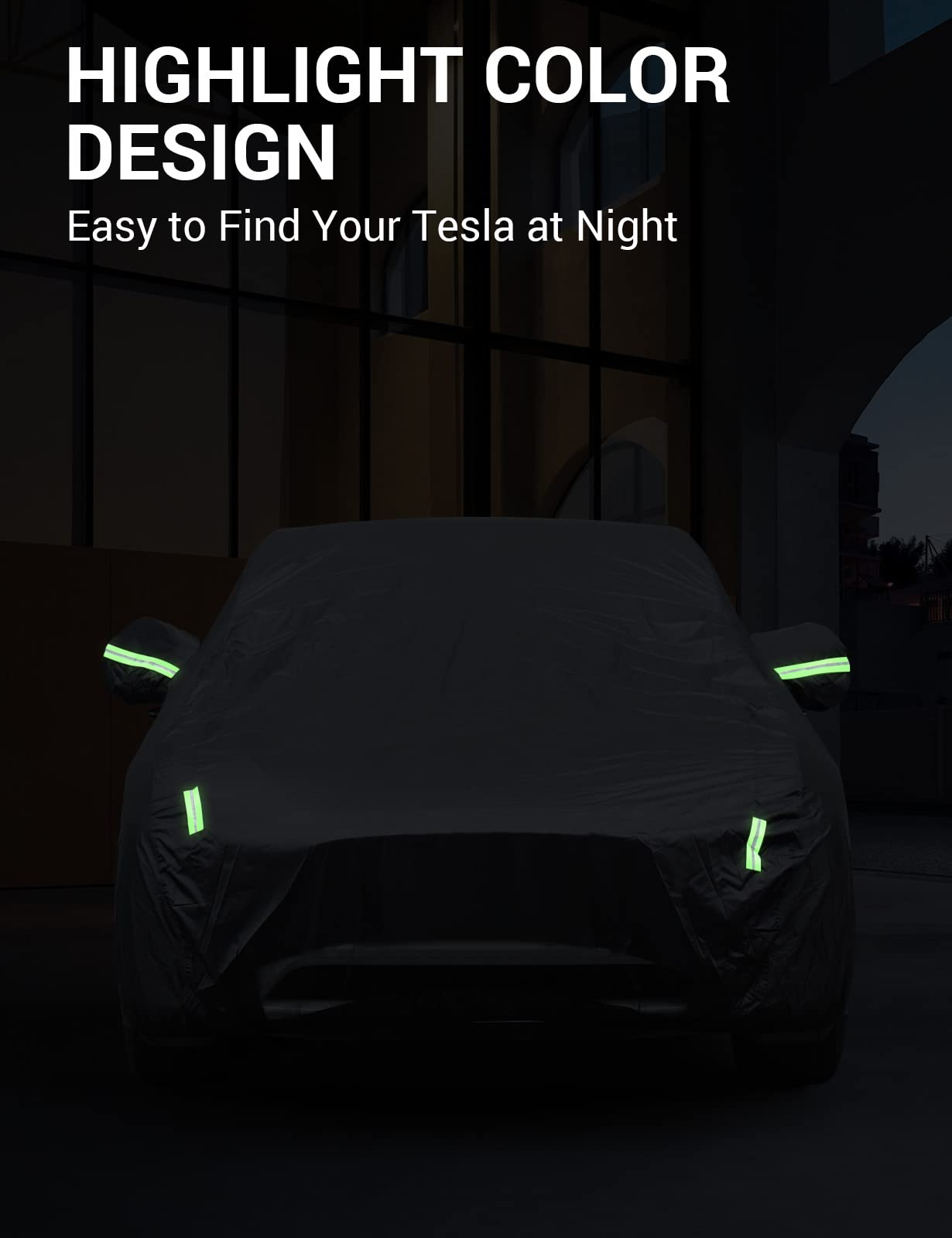 BASENOR Tesla Car Cover for Model Y 2020-2026, Waterproof All-Weather Outdoor Shield from UV Sun, Snow & Dust, Full Exterior Cover w/Zipper Access & Charging Port (Standard, Premium & Performance)