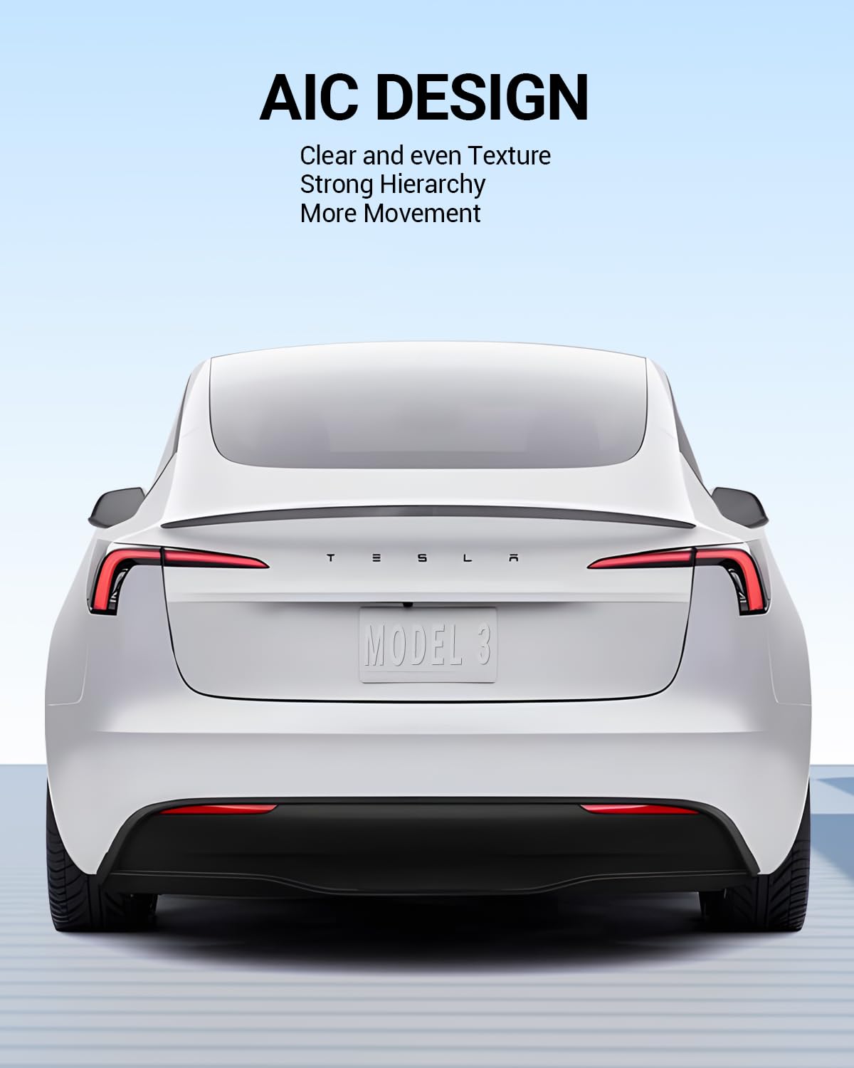 BASENOR 2025 Tesla Model 3 Spoiler OEM Rear Spoiler Wing Performance Rear Trunk Lip ABS Material Model 3 Accessories Highland 2024 2025 Matte Black Gen 2