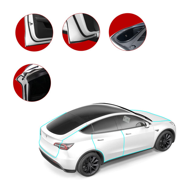 BASENOR Door Seal Kit for 2020-2023 Tesla Model Y