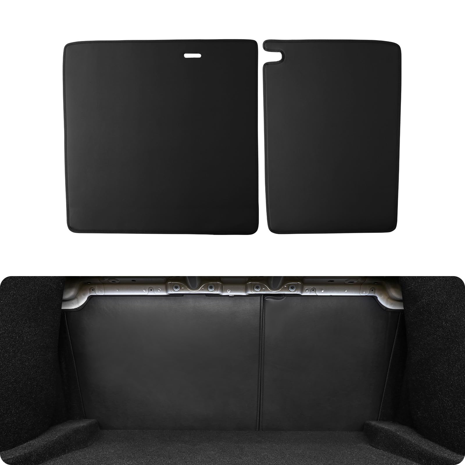 BASENOR 2024 2025 Upagraded Tesla Model 3 Highland Second Row Seats Back Cover All Weather Rear Seat Back Cover Backrest Protector Winter Seat Protector Pet Mat Pack of 2