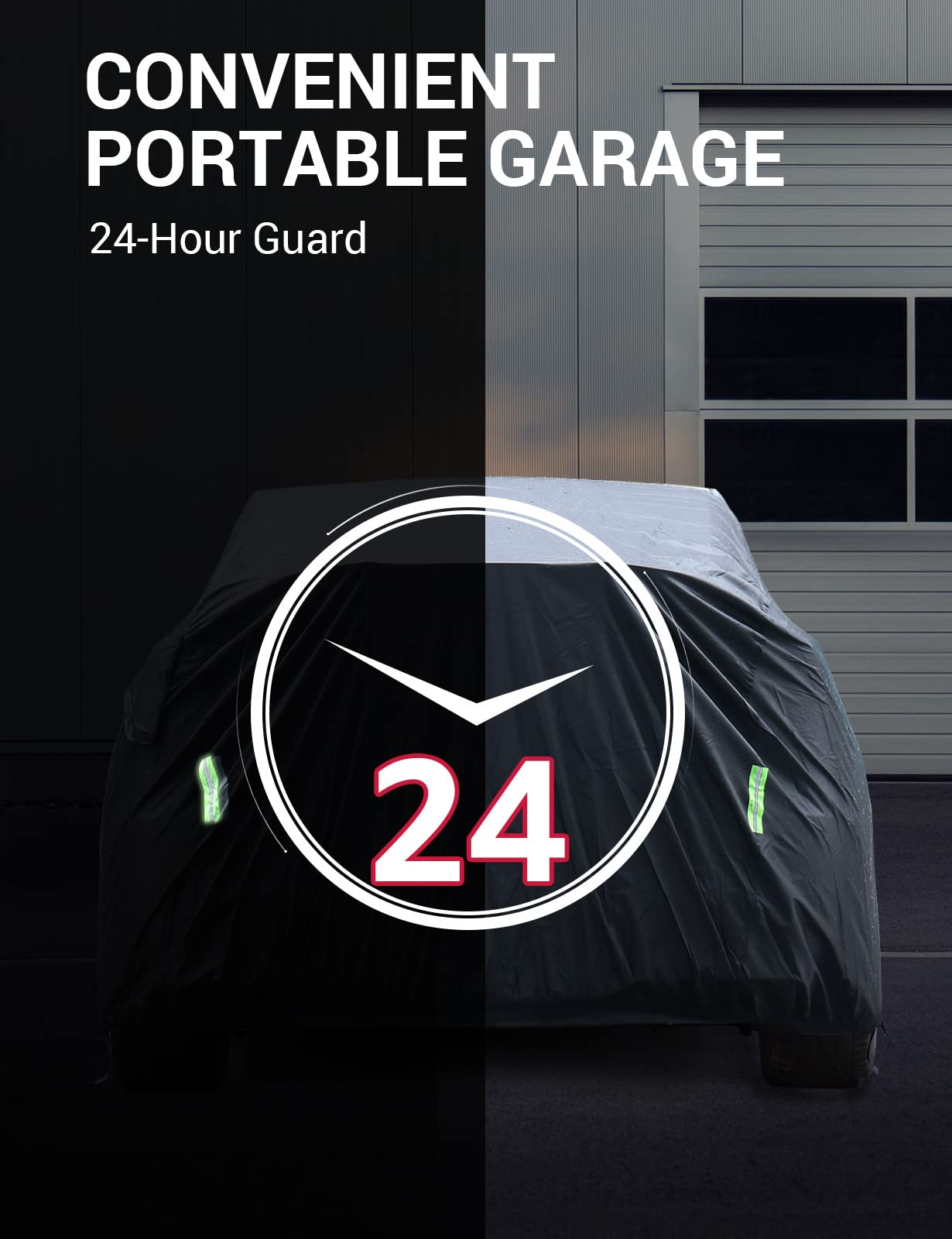 BASENOR Tesla Car Cover for Model Y 2020-2026, Waterproof All-Weather Outdoor Shield from UV Sun, Snow & Dust, Full Exterior Cover w/Zipper Access & Charging Port (Standard, Premium & Performance)