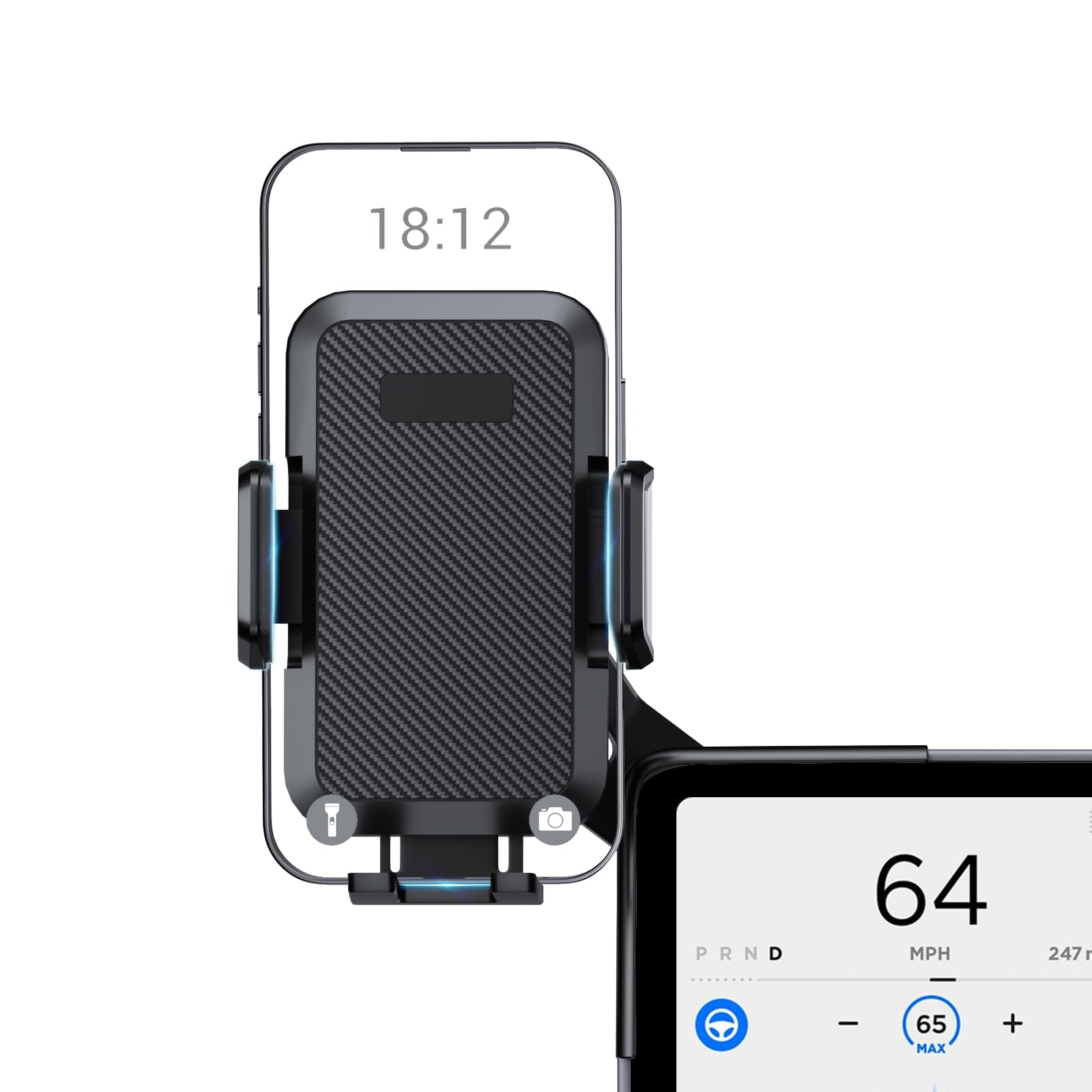2024-2026 Tesla Model 3 Highland & Model Y Juniper Phone Mount - 360° Strong Adhesion | BASENOR