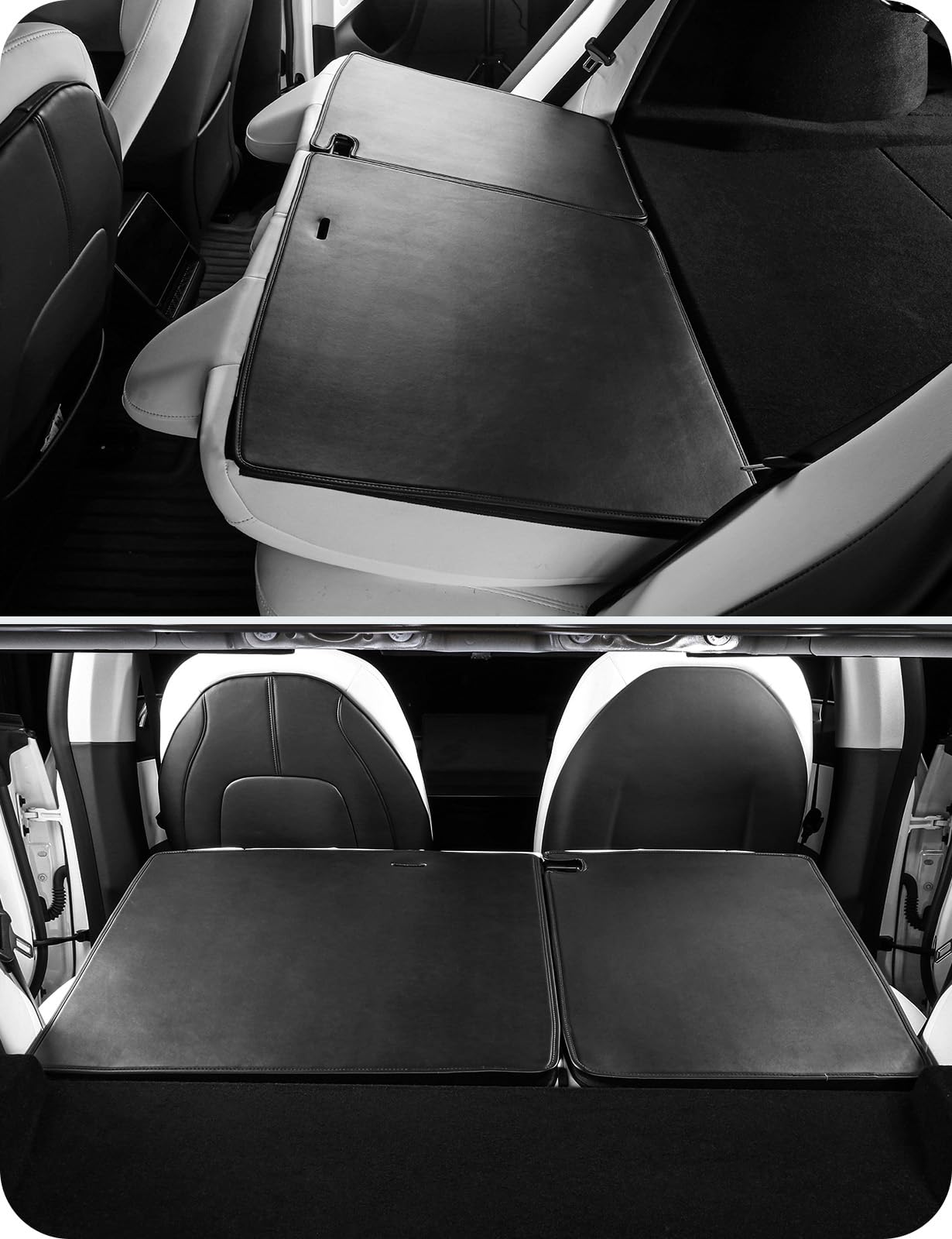 BASENOR 2024 2025 Upagraded Tesla Model 3 Highland Second Row Seats Back Cover All Weather Rear Seat Back Cover Backrest Protector Winter Seat Protector Pet Mat Pack of 2