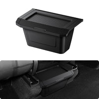 2025-2026 Tesla Model Y Juniper Rear Console Organizer - 2-in-1 Trash Can & Storage | BASENOR