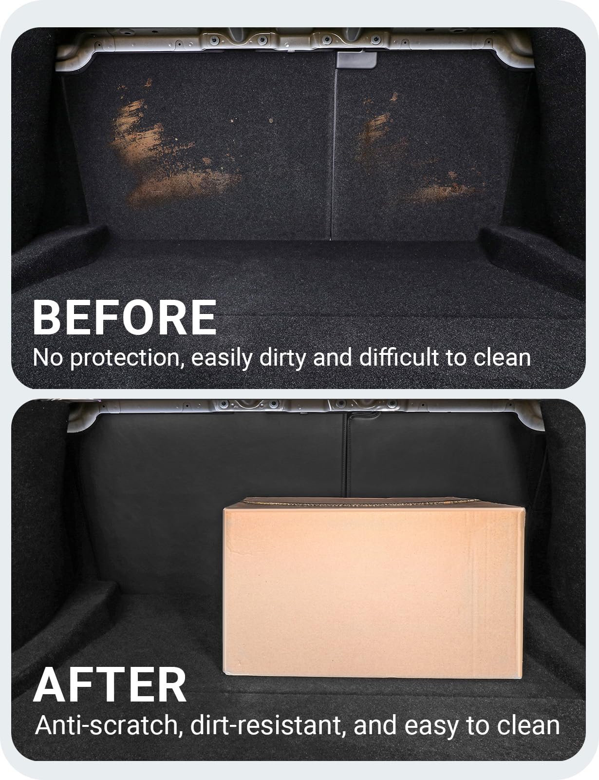 BASENOR 2024 2025 Upagraded Tesla Model 3 Highland Second Row Seats Back Cover All Weather Rear Seat Back Cover Backrest Protector Winter Seat Protector Pet Mat Pack of 2