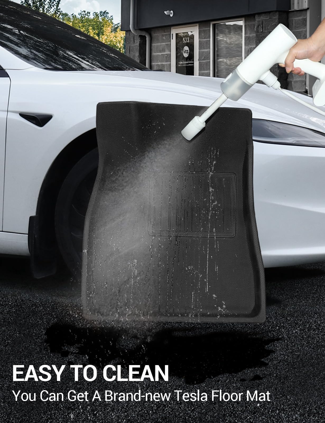 BASENOR 2025 Upgraded 6PCS Tesla Model 3 Floor Mats All-Weather Car Mats Anti-Slip 3D Material Cargo Liner Trunk Mat for 2024 2025 Model 3 Highland Accessories