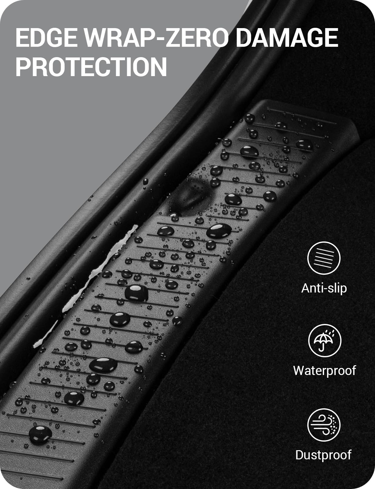 BASENOR 2025-2026 Tesla Model Y Juniper Bumper Protector Black