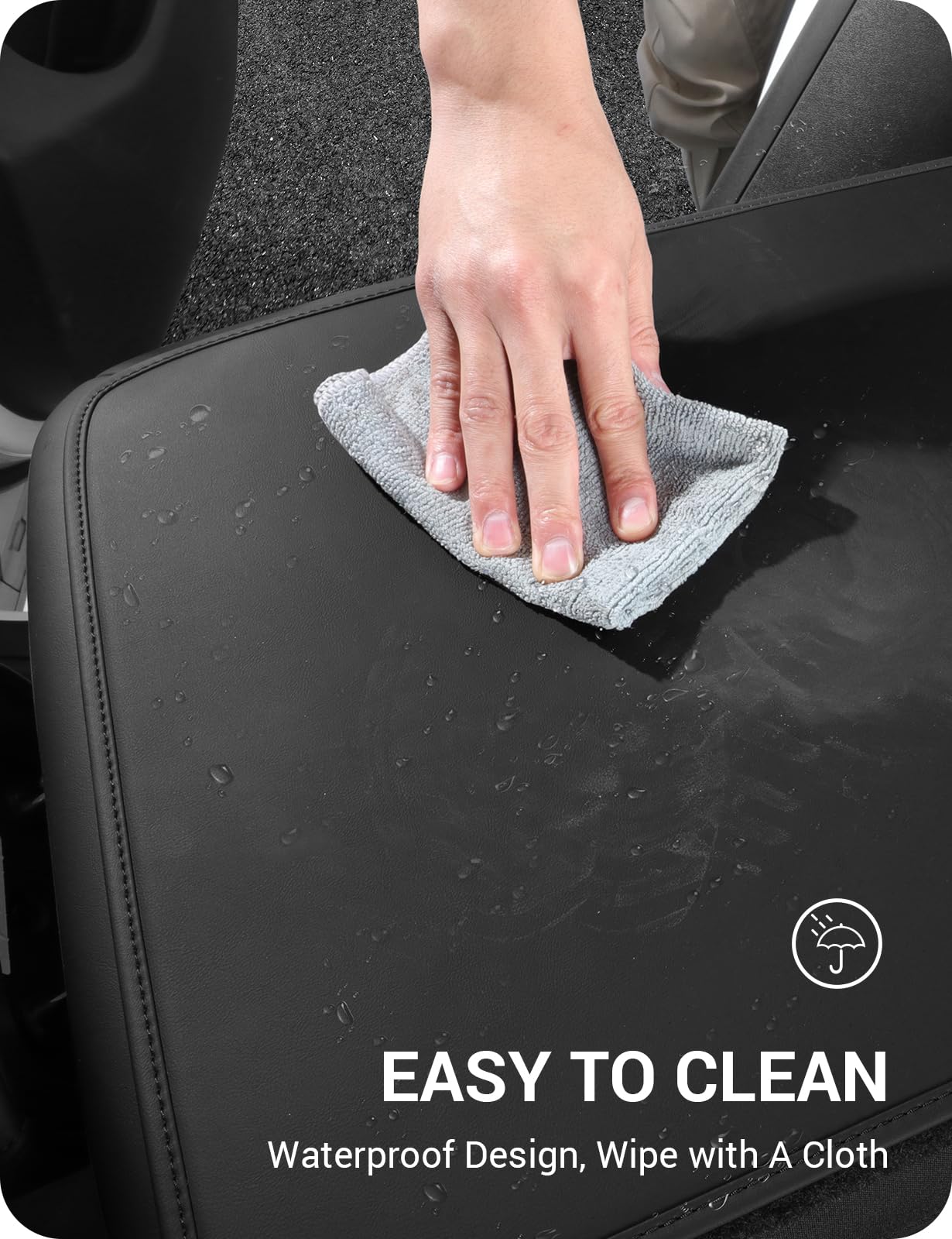 BASENOR 2025 2026 Tesla Model Y Juniper Second Row Seats Back Leather Cover