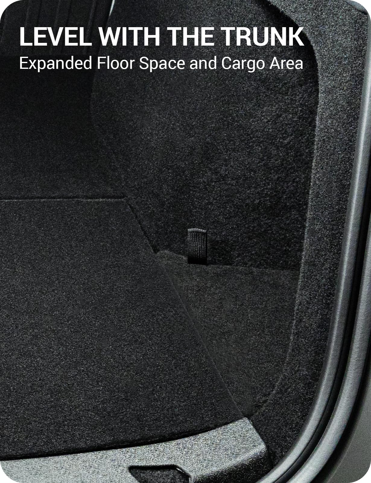 BASENOR 2025 2026 Tesla Model Y Trunk Storage Bins, Trunk Organizer with Carpeted Lid, Rear Trunk Side Storage Box for Model Y Refresh (Juniper) Interior Accessories