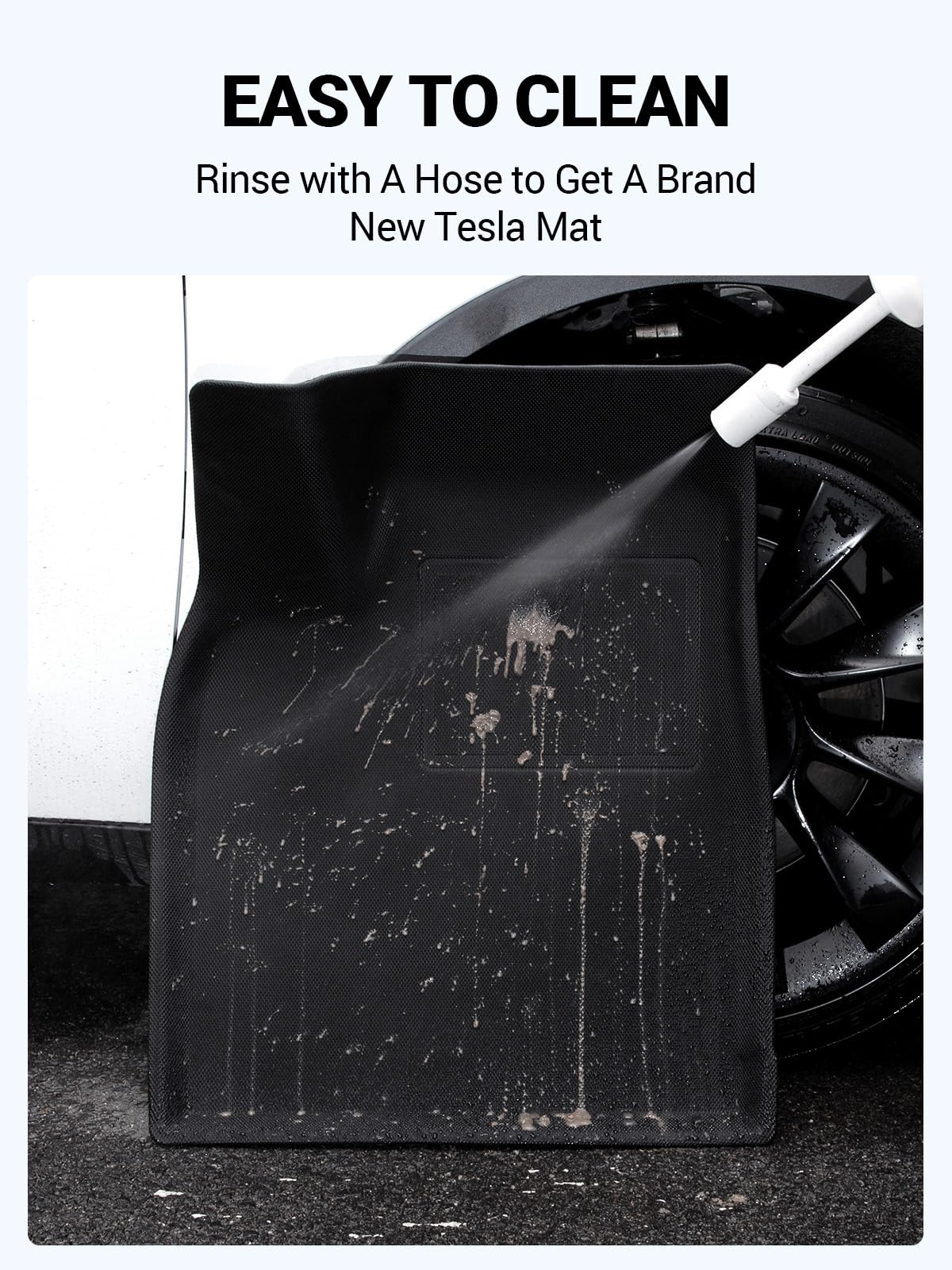 BASENOR 10PCS Floor Mats for Tesla Model X 6-Seater All Weather Protection XPE Car Mats Anti-Slip Trunk Mat Cargo Liners Back Seat Cover Model X Plaid Accessories 2022-2025