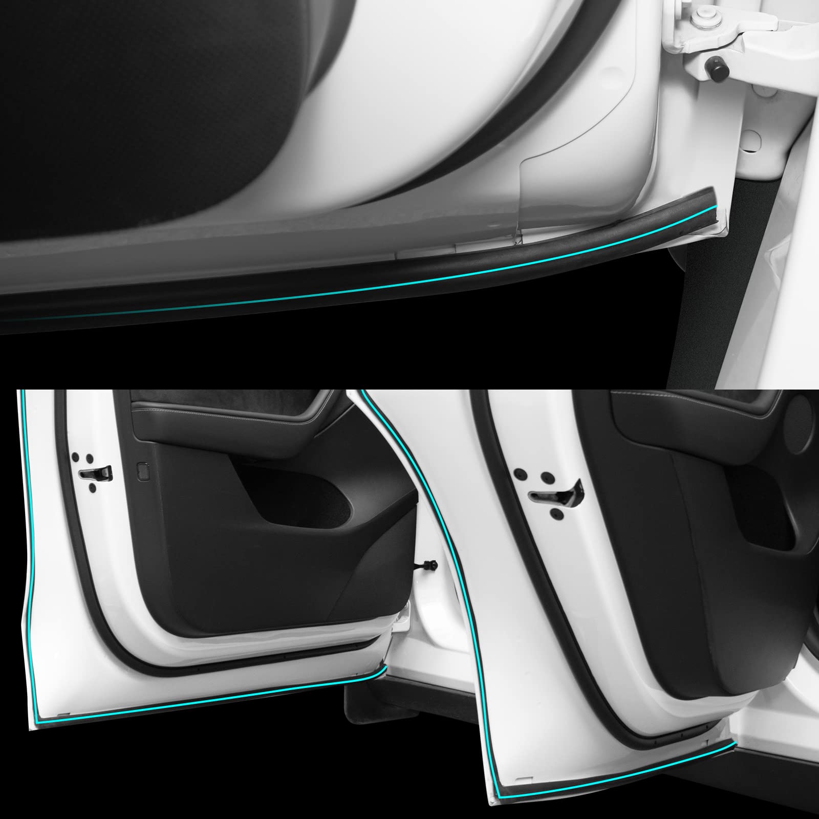 BASENOR Door Seal Kit for 2020-2023 Tesla Model Y - Image 4