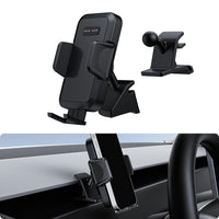 2025-2026 Tesla Model Y Juniper & Model 3 Highland Phone Mount - 360 Dual-Arm Dashboard Holder | BASENOR