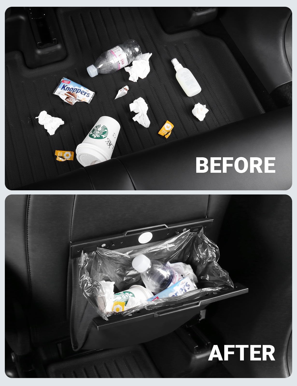 Tesla Model 3/Y/S/X & Cybertruck Trash Can (2017-2026) - Magnetic LED Waterproof - Image 8