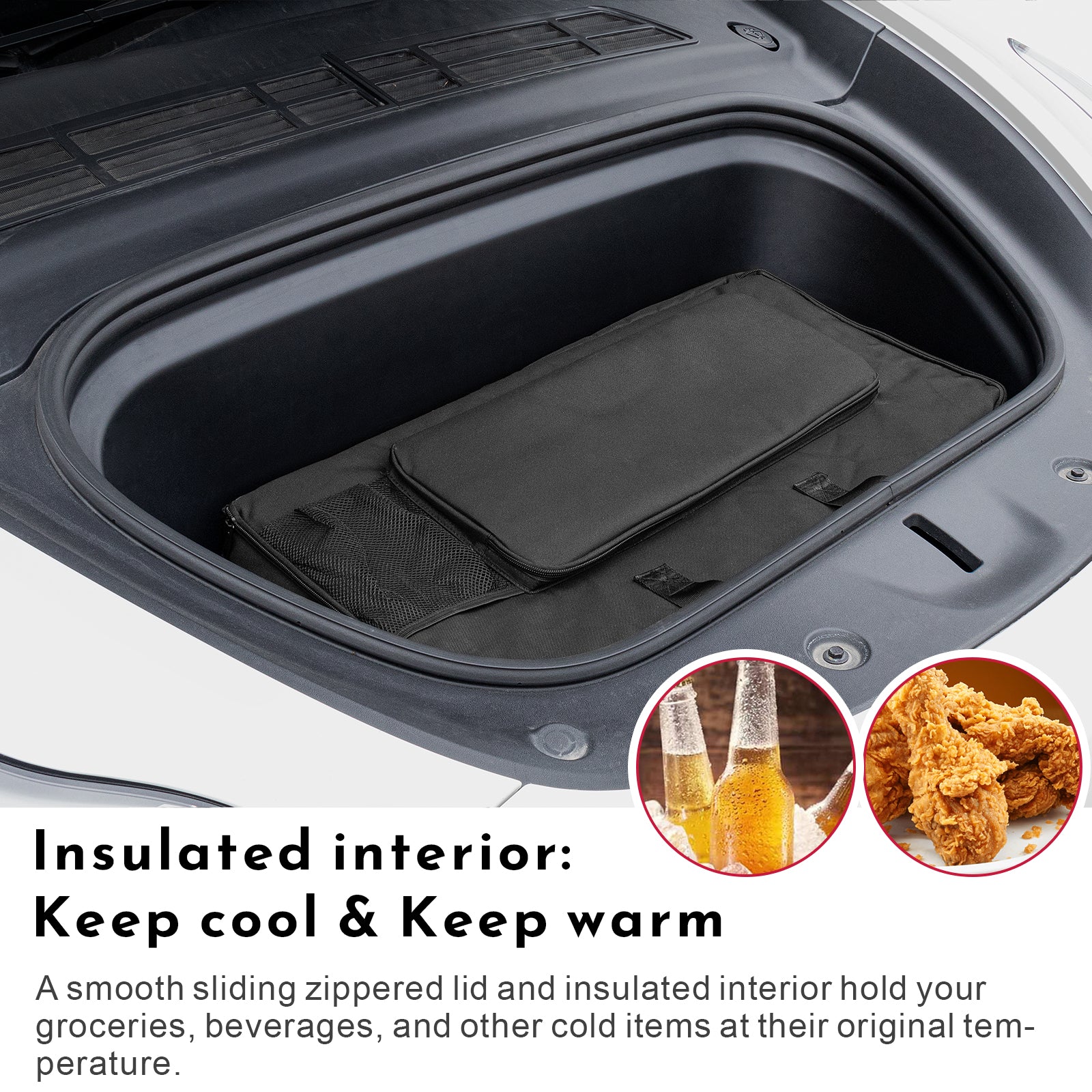 BASENOR Frunk Cooler Organizer for Tesla Model 3 Model Y Model X