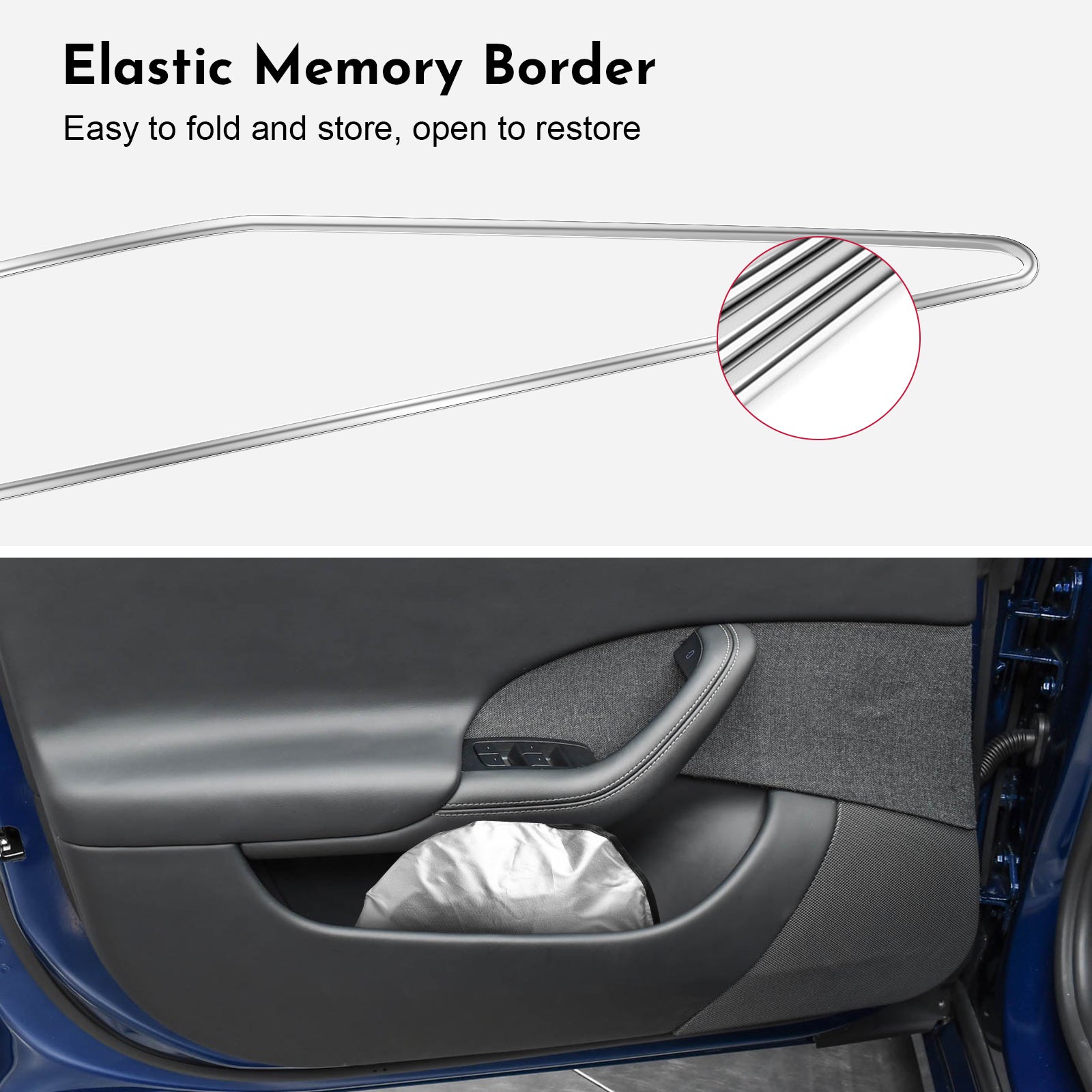 BASENOR Windshield Sunshade for 2021–2025 Tesla Model S