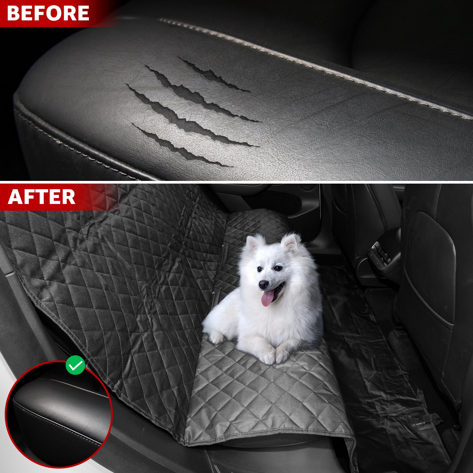 2020-2026 Tesla Model Y Juniper Pet Seat Cover - 100% Waterproof Hammock - Image 2