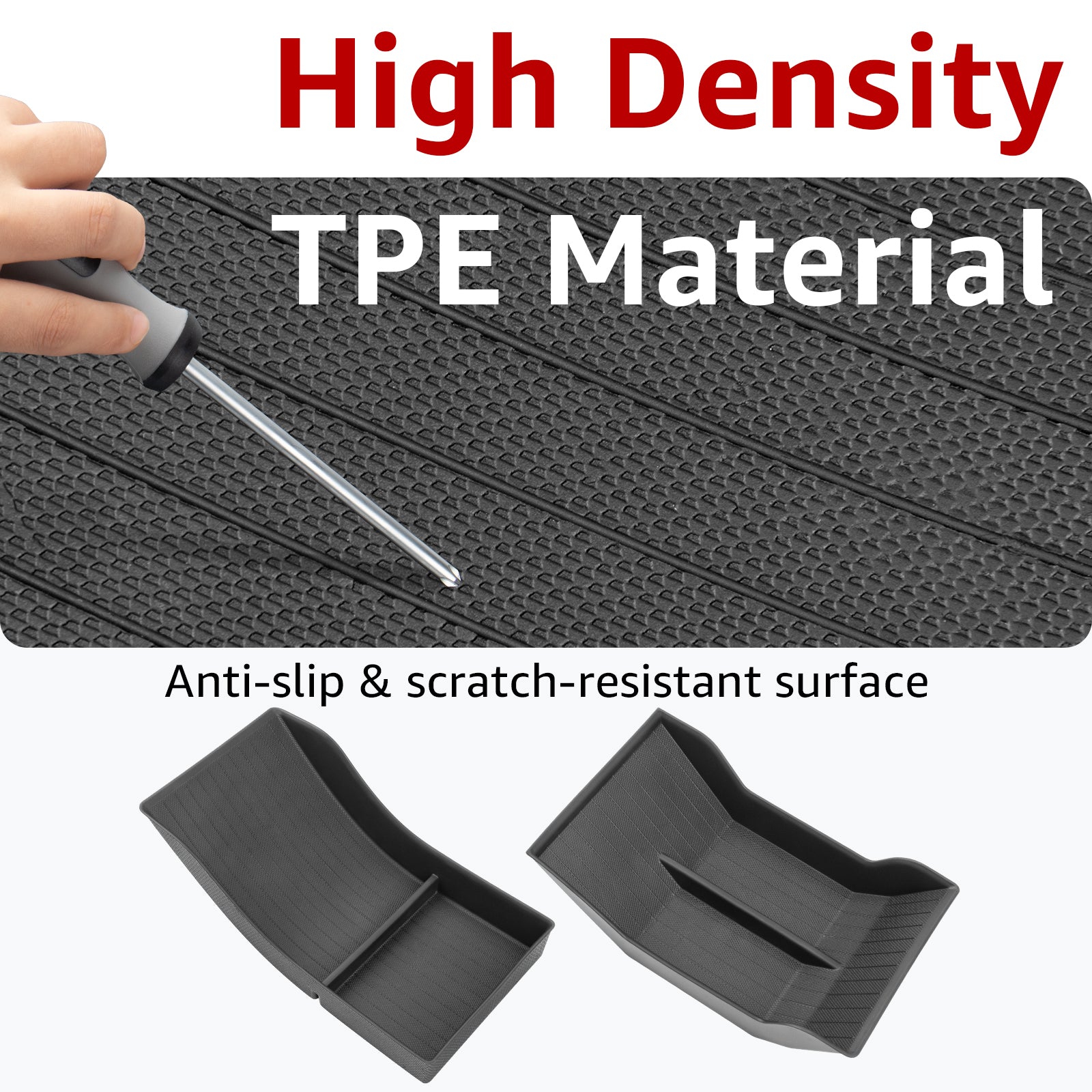 2021-2023 Tesla Model 3 & 2021-2024 Model Y Lower Console Organizer - TPE Bottom Storage - Image 5