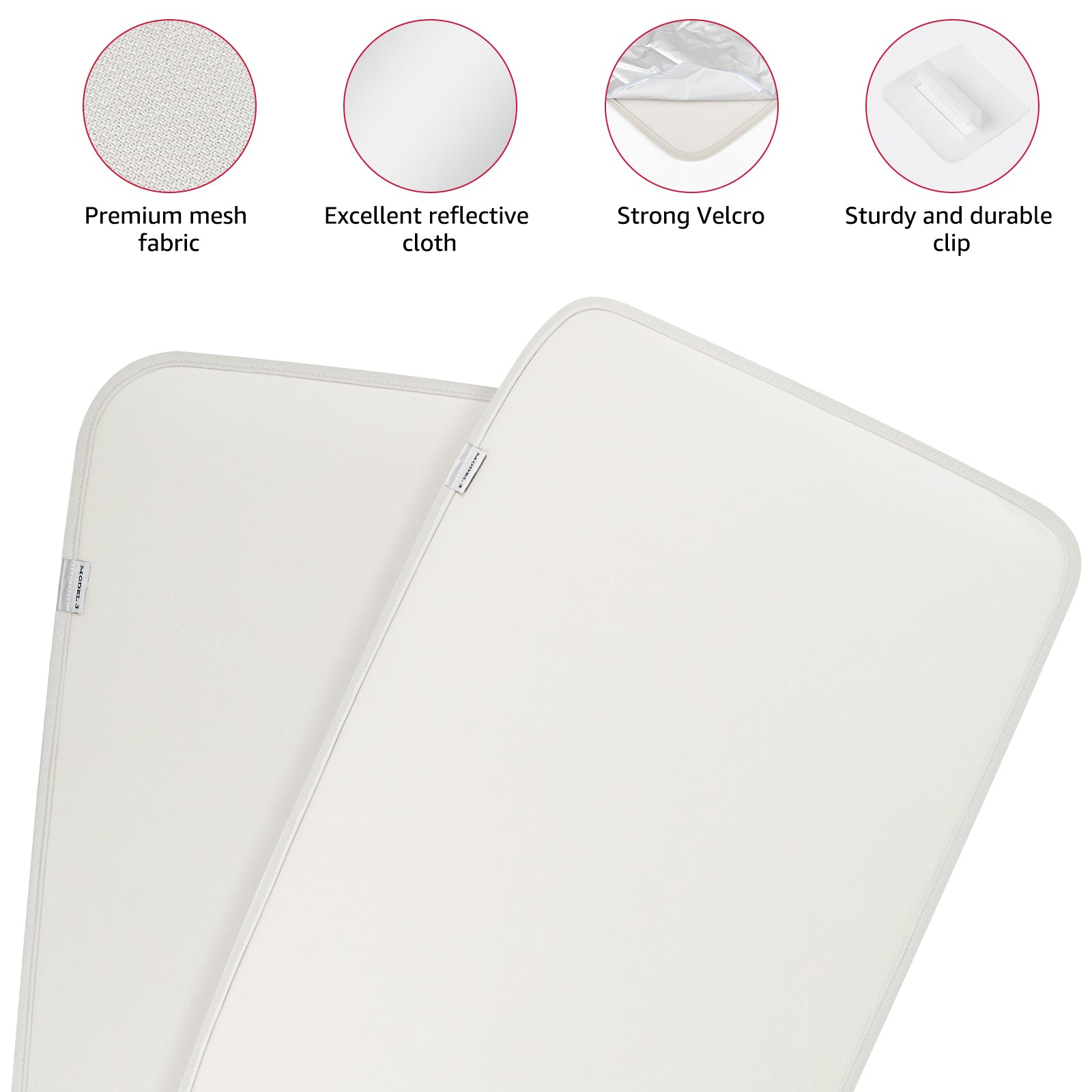 2021-2023 Tesla Model 3 Glass Roof Sunshade - No Gaps Foldable 4PCS - Image 15