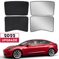 2017-2020 Tesla Model 3 Glass Roof Sunshade - Foldable 4PCS | BASENOR