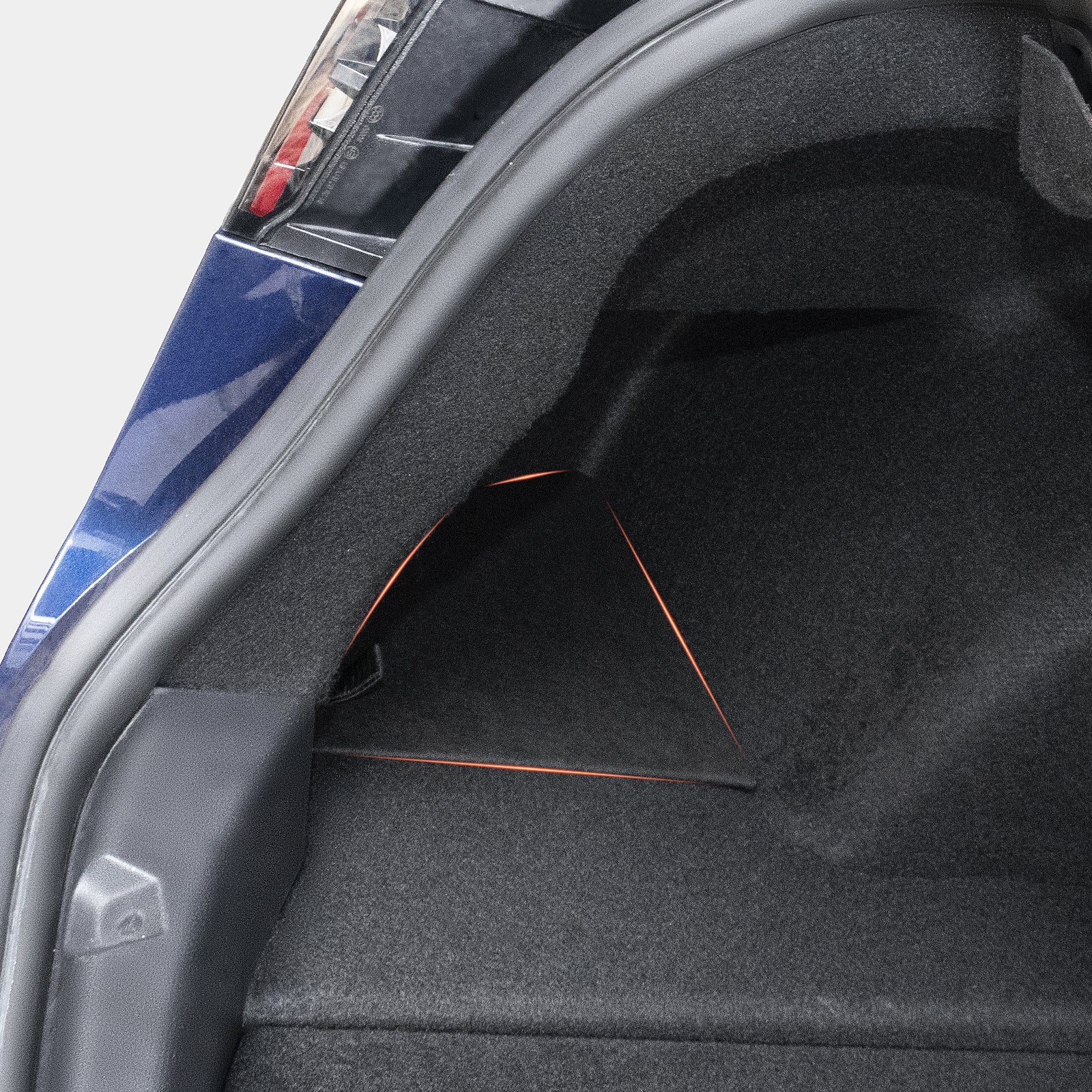 2021-2023 Tesla Model 3 Trunk Storage Bins - Waterproof Carpeted Lid - Image 9