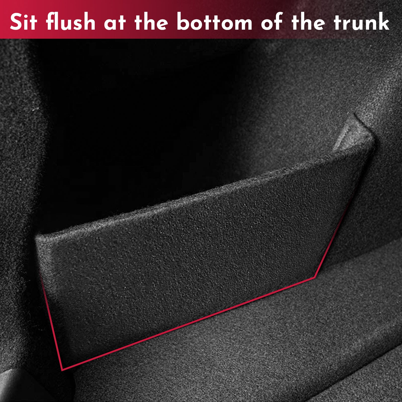 BASENOR Rear Trunk Organizer for 2016-2023 Tesla Model 3
