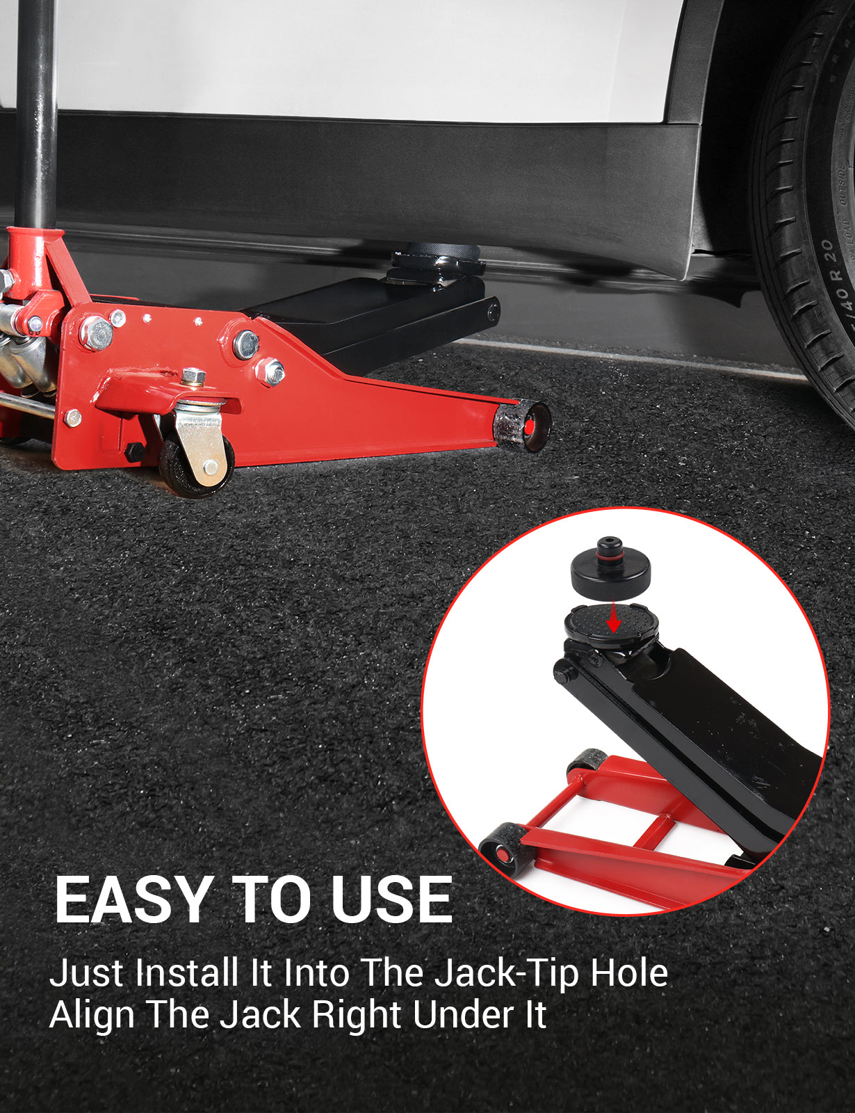BASENOR Jack Pad (Protects Battery & Chassis) for Tesla Model 3 / Y/S/X