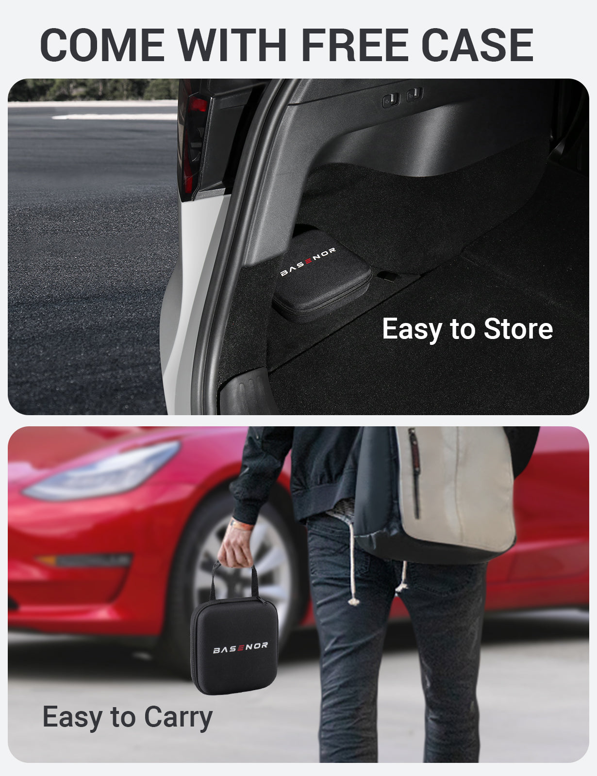 BASENOR Jack Pad (Protects Battery & Chassis) for Tesla Model 3 / Y/S/X