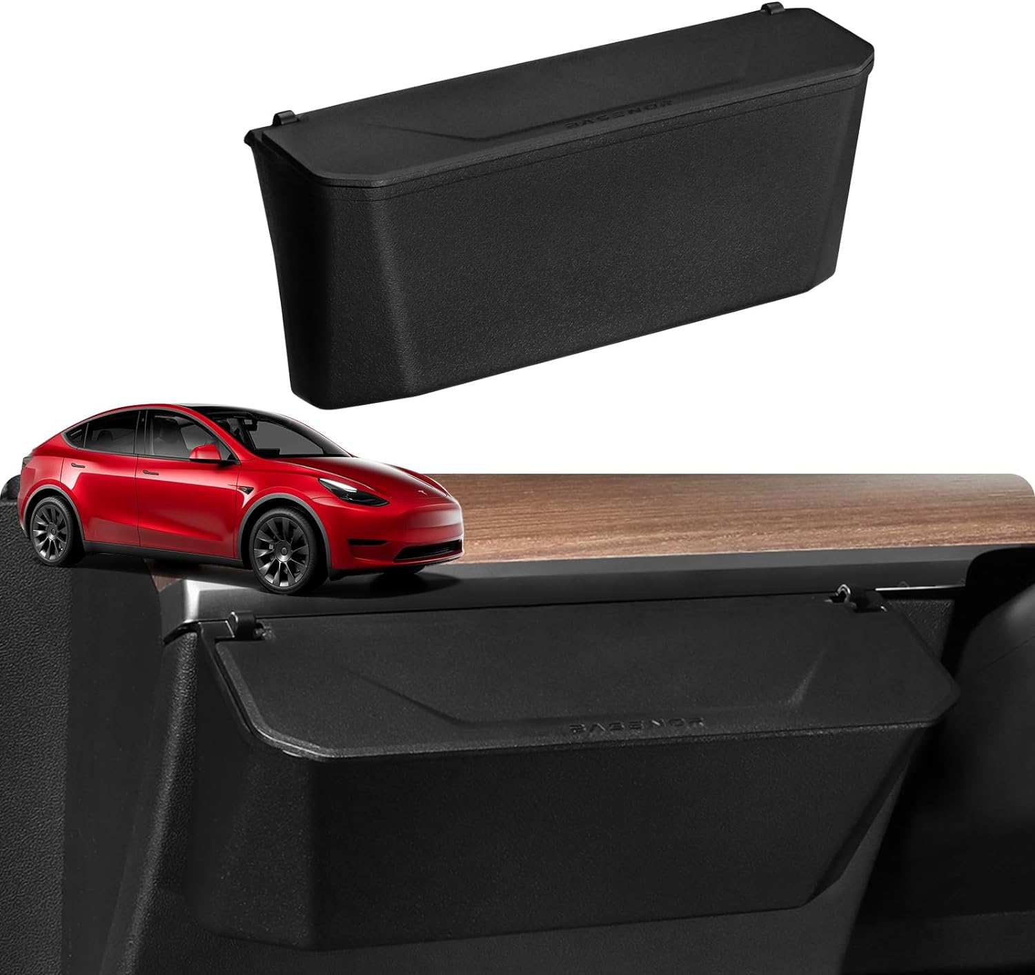 BASENOR Tesla Model 3 Model Y Air Vent Organizer TPE Steering Wheel Side Storage Box Key Card Sunglasses Phone Holder Tesla Interior Accessories 2021-2024 (Not Compatible with 2024 Tesla Model 3)